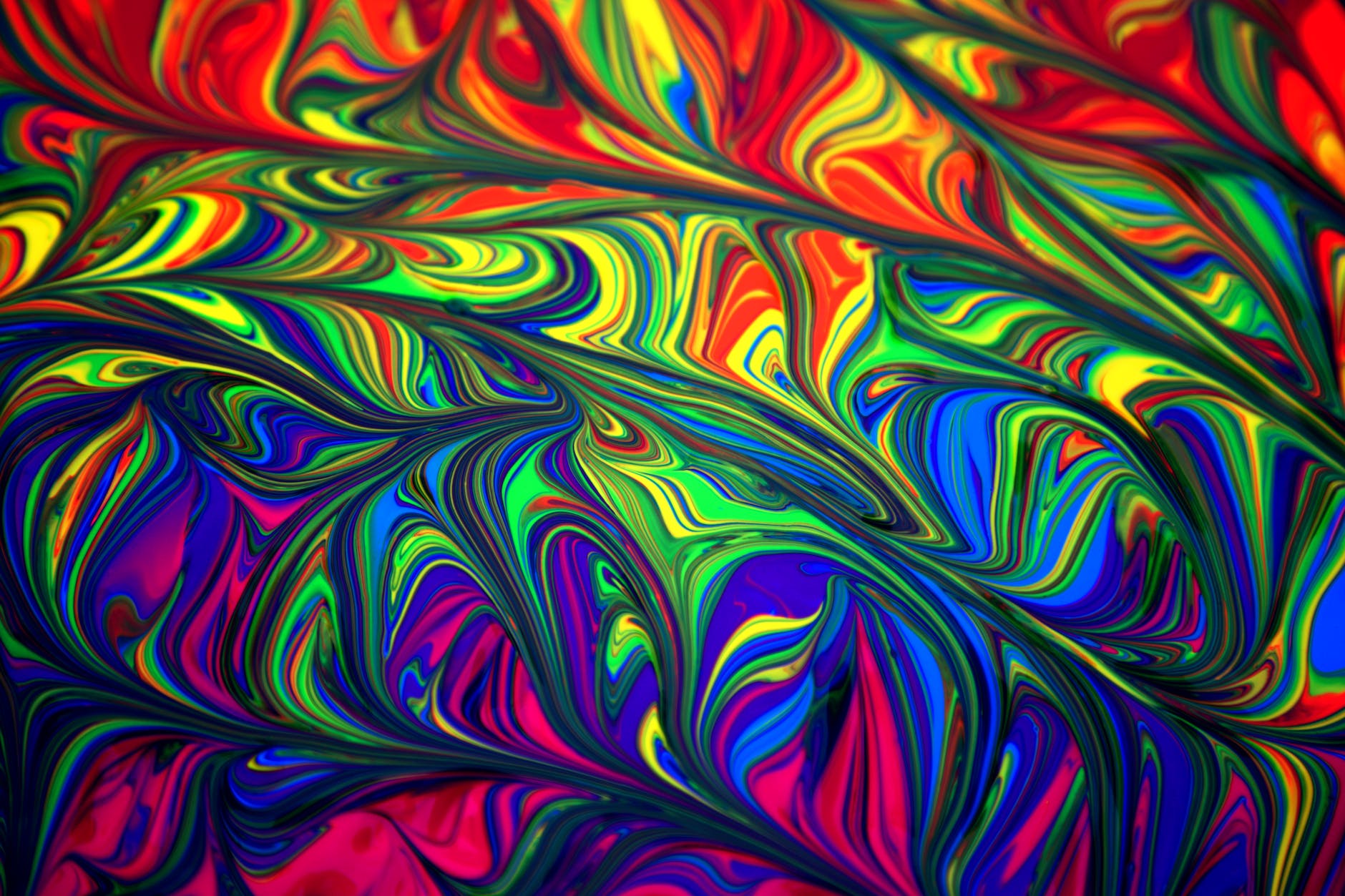 blue green and red abstract illustration